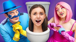 Skibidi Toilet wurde von Mommy Long Legs und Dad Long Legs adoptiert! Roblox Skibidi Toilet!