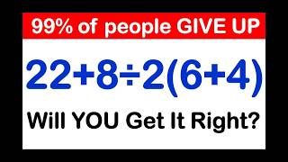 Most People Get This Simple Math Question Wrong!