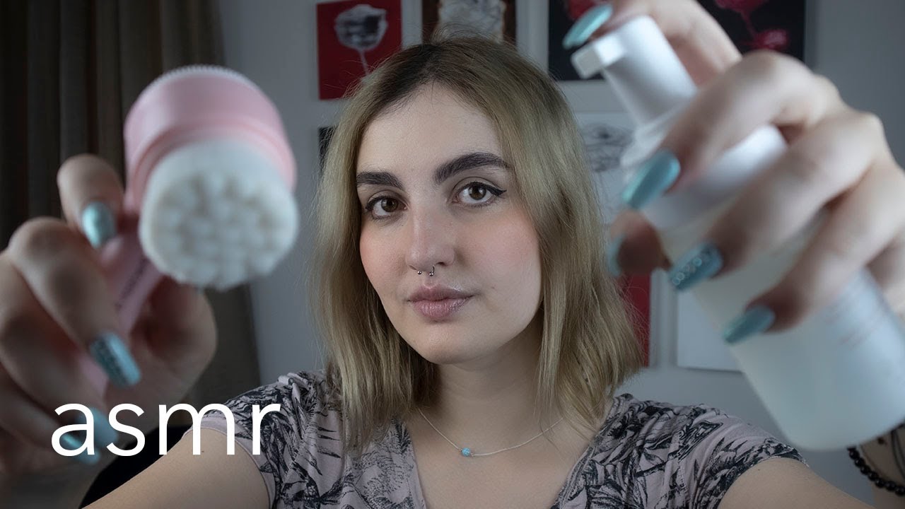 ASMR español SPA- LIMPIEZA FACIAL profunda para DORMIR + masajes y exfoliación - Ale ASMR :)