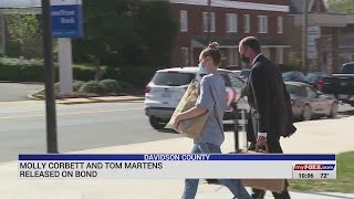 Molly Corbett, Tom Martens released on bond after hearing in Davidson County