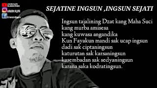 Sejatining ingsun, Ingsun sejati...