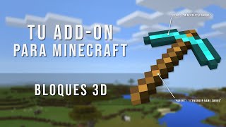 Crea tu propio Add-On para Minecraft Bedrock - Parte 19: Bloque 3D