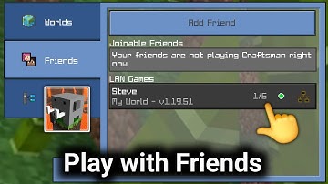 Craftsman How To Play Multiplayer with Friends