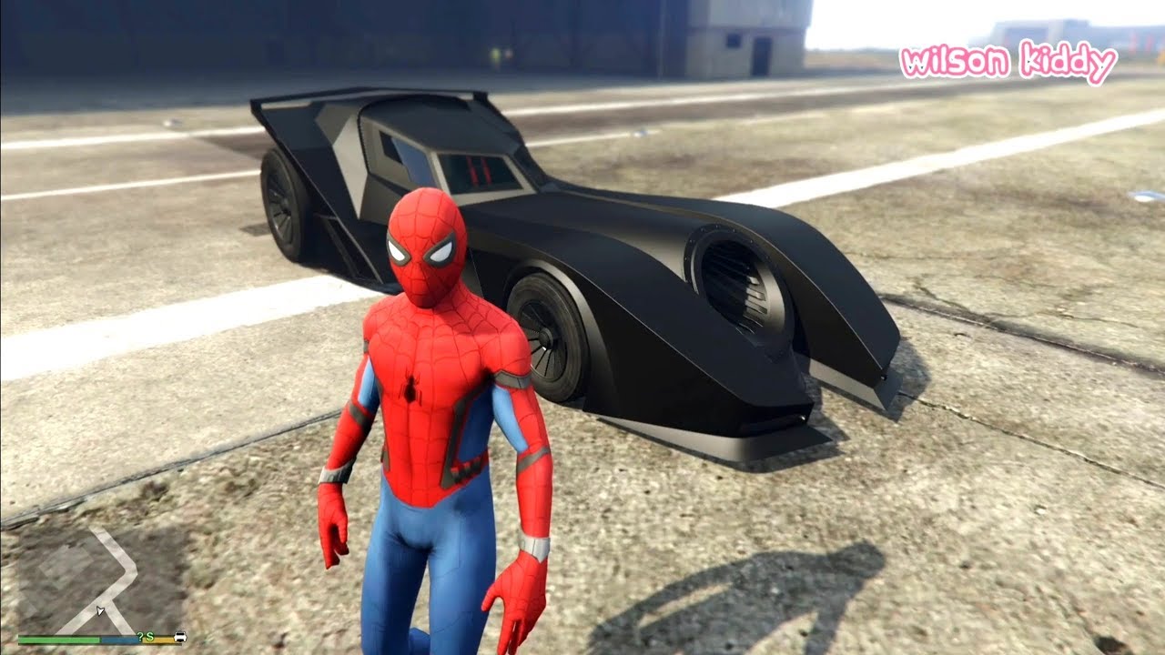  Spiderman  Naik  Mobil  Balap Batman Game Wilson Kiddy 