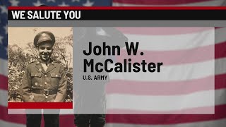 We Salute You: John W. McCalister