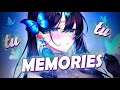 Nightcore - Memories (BEAUZ) - (Lyrics)