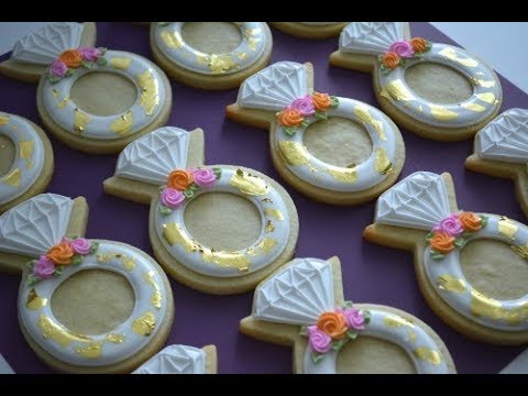 Applying Edible Gold Leaf to a Sugar Cookie
