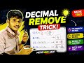 Remove Decimal in Seconds | Non-Terminating Decimal Trick | how to remove decimal | decimal ko hatay