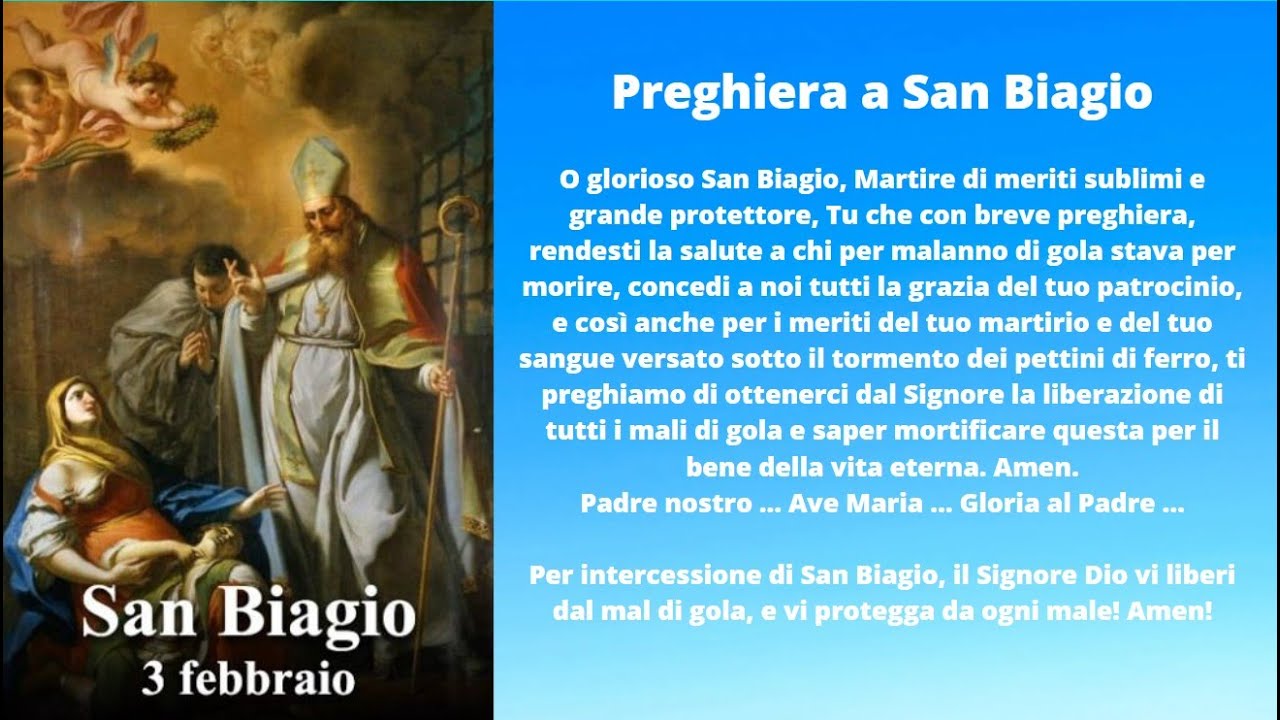 preghiere a san biagio