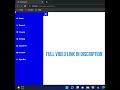 how to make Responsive side navbar | navbar with html and css