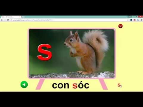 Video Dạy bé học chữ cái tiếng Việt - Chữ S - youtube