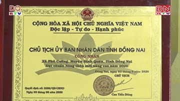 Định Quán: Xã Phú Cường đón nhận danh hiệu xã nông thôn mới nâng cao