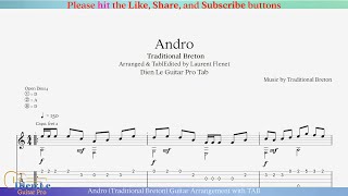 Andro (Traditional Breton) Guitar Arrangement with TAB