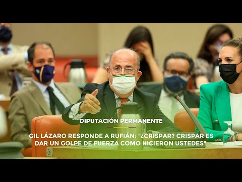 Gil Lázaro responde a Rufián: "¿Crispar? Crispar es dar un golpe de fuerza como hicieron ustedes"