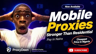 Stop Using Residential Proxies — Get Mobile Proxies Cheaper in Nigeria (proxydeen.com) screenshot 5