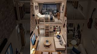 Modern Loft Apartment ✨ | City View & Cozy Living#naturelovers #ytstudio Modern Loft Apartment ✨ | City View & Cozy Living#naturelovers #ytstudio