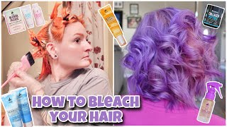 How I Bleach My Hair at Home + Hair Care Routine‍♀