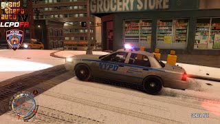 GTA IV - LCPDFR 1.1🚔 - LCPD/NYPD - 🎅Snow Patrol - Shots Fired On Officers | Shootout - 4K