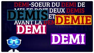 Demi, demie ou demis ? Comment l'écrit-on ? Osez le français - TV5MONDE