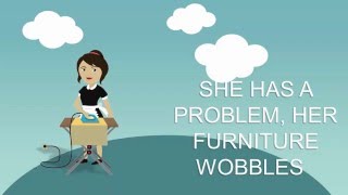 Table Leg Levelers by Wobble Fixer Metric USA Furniture Wedge and Furniture Levelers