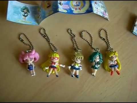 Sailor Moon 20th anniversary swing keychains 2 - YouTube