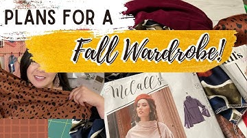 MY FALL WARDROBE SEWING PLANS USING SIMPLICITY PATTERNS AND MCCALL PATTERNS, SEWING VLOG.