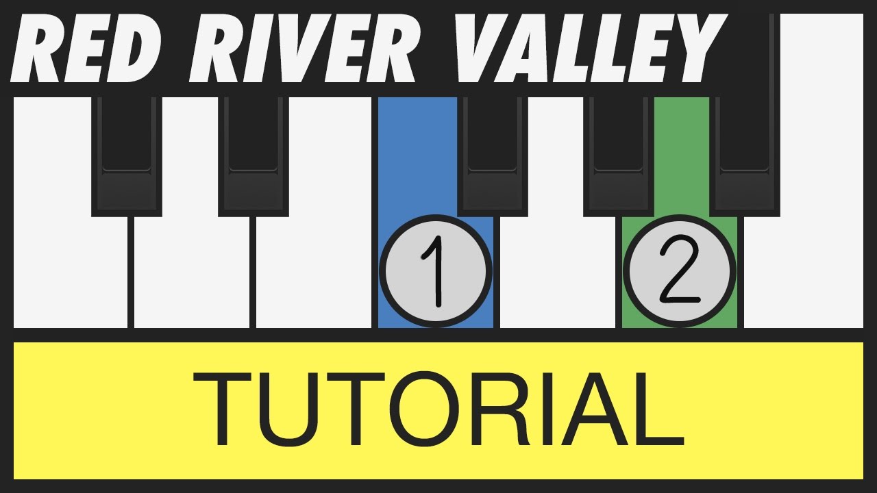 Red River Valley | EASY Piano Tutorial | Slow