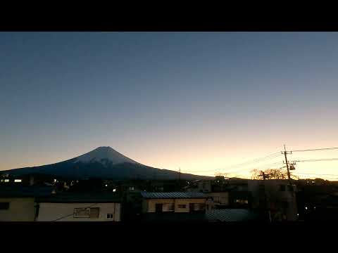 フジファブリック　「茜色の夕日」　富士吉田市　夕方５時のチャイム　2021/12/21