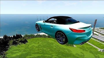 Cars vs High Mega Ramp Physics Test #6 – Realistic Speed Car Crash – BeamNG Drive