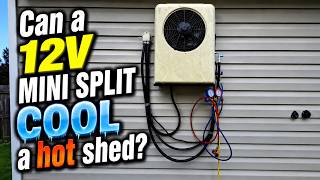 I Installed This Budget 12V Mini Split ON MY SHED? How Much Power Does It Use?