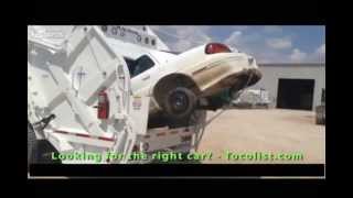 Crushing a Entire Car with a Garbage Truck  Magnum