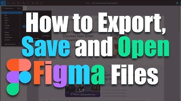 How to Export Figma to JPG PNG SVG PDF | Save and Open Figma Files