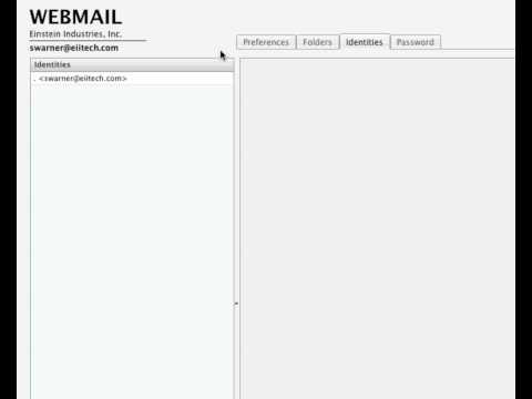 Einstein Webmail - Updating Your Display Name