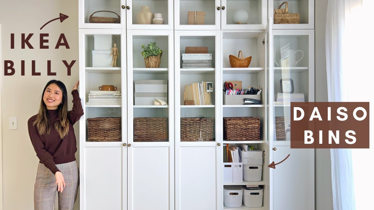 IKEA BILLY Bookcase UPGRADE | Craft Supply Organization Ideas! - YouTube