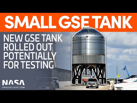 GSE Test Tank Rolled Out to Launch Site | SpaceX Boca Chica