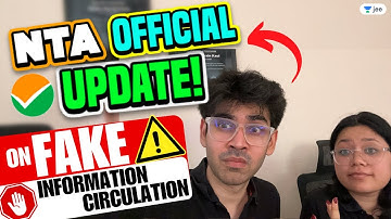 🚨NTA Official Notification - On FAKE Information Circulation- 🫡 #namokaul #jee2023 #jee #nta