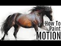 Easy Galloping Horse Painting Watercolor Tutorial
