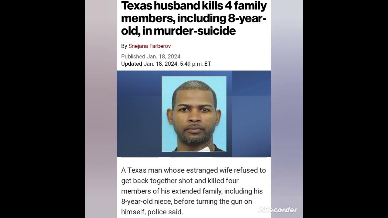 Alrick Shawn Barrett 46 now d*ad ki!!ed his wife and 3 of her family ...
