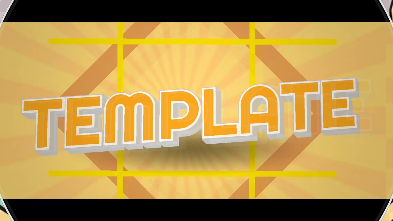 simple orange intro template