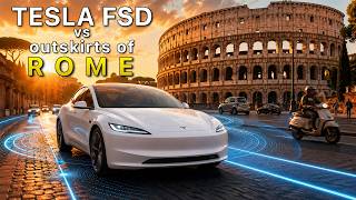 Tesla FSD takes on ROME's outskirts in Italy screenshot 2