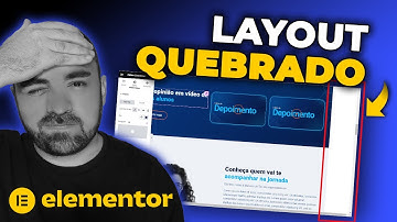 COMO CORRIGIR LAYOUT QUEBRADO DE PÁGINA NO ELEMENTOR #elementor