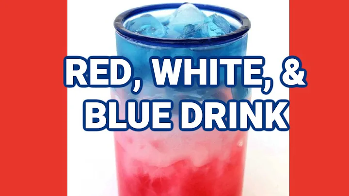 Red White and Blue Drink - Perfect for the 4th of July