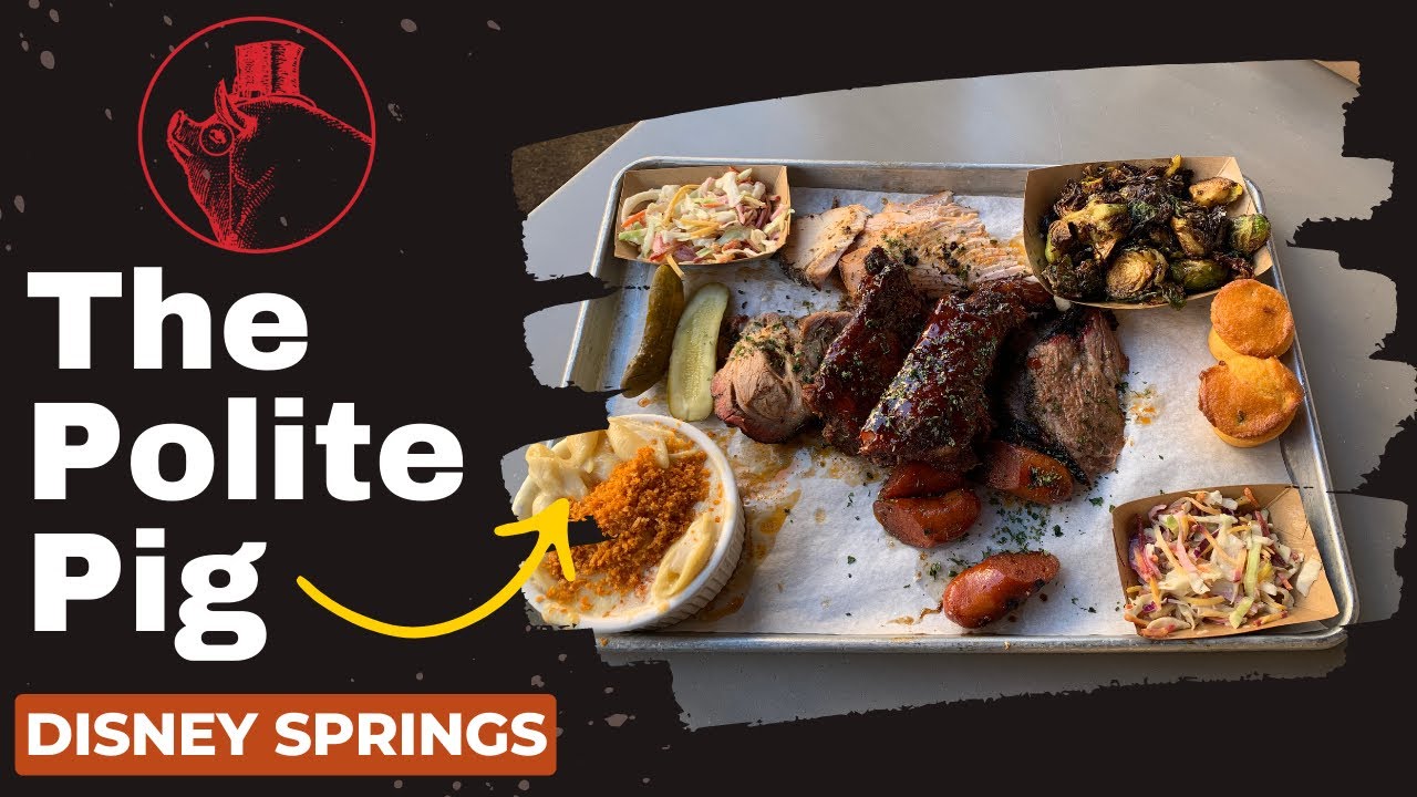 Shockingly good BBQ from The Polite Pig Disney Springs YouTube