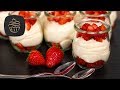 Vanillecreme mit Erdbeeren im Glas 🍓 - Leckeres Dessert