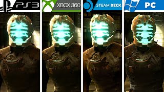 Dead Space | PS3 vs Xbox 360 vs Steam Deck vs PC | Graphics Comparison (Side by Side)