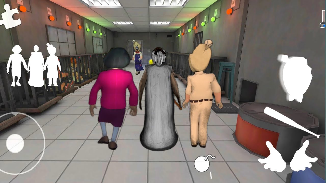 Playing as scary teacher, granny and rod in ice scream 4
