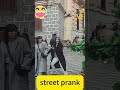 Reaction after being frightened #bushmanprank #funnyprank #pranks #streetpranks