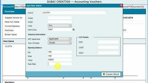 How to create Purchaseinvoice in profitlaxmi accounting software