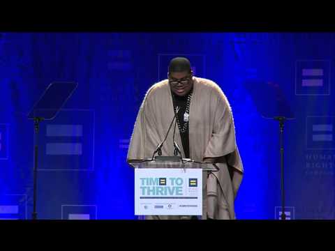 EJ Johnson presents the Upstander Award to Magic & Cookie ...