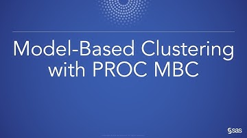 Model-Based Clustering with PROC MBC